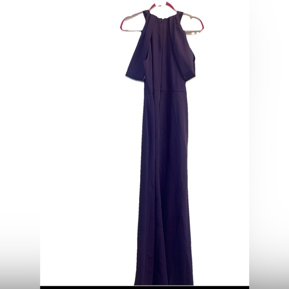BCBGMaxAzria Purple One Shoulder Gown - Picture 6 of 8